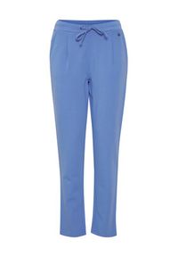 Fransa Spodnie materiałowe 20605622 Niebieski Regular Fit. Kolor: niebieski. Materiał: materiał, wiskoza