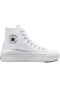 Trampki Converse Chuck Taylor All Star Move Hi, Dla obu płci. Kolor: biały. Materiał: tkanina. Styl: sportowy. Model: Converse All Star