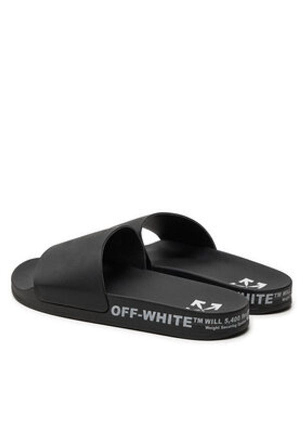 OFF-WHITE - Off-White Klapki OMIC001S22MAT0011001 Czarny. Kolor: czarny
