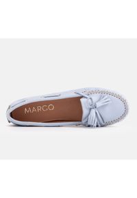Marco Shoes Mokasyny z elastyczną podeszwą niebieskie. Kolor: niebieski