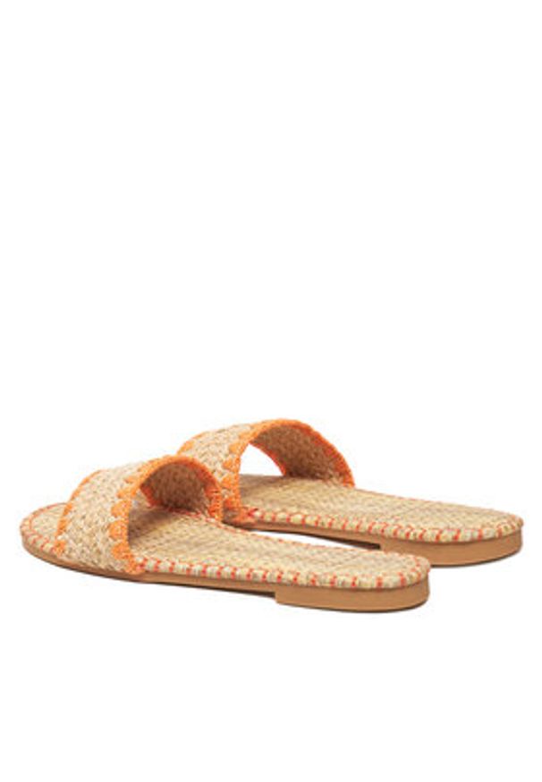 DeeZee Klapki BP6097-5 Beżowy. Kolor: beżowy. Materiał: skóra