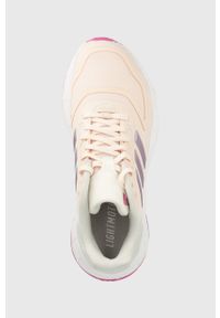 adidas Performance buty do biegania Duramo 10 kolor beżowy. Zapięcie: sznurówki. Kolor: beżowy. Materiał: syntetyk, materiał, guma. Szerokość cholewki: normalna #2