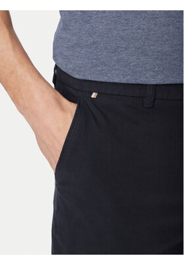 BOSS Szorty materiałowe H-Kane1-Shorts 50555235 Granatowy Modern Fit. Kolor: niebieski. Materiał: bawełna
