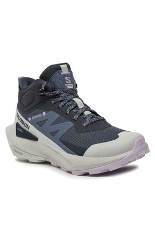 salomon - Salomon Trekkingi Elixir Activ Mid Gore-Tex L47457400 Szary. Kolor: szary. Materiał: materiał