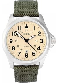 Zegarek Sekonda Zegarek męski Sekonda 3341 zielony. Kolor: zielony #1