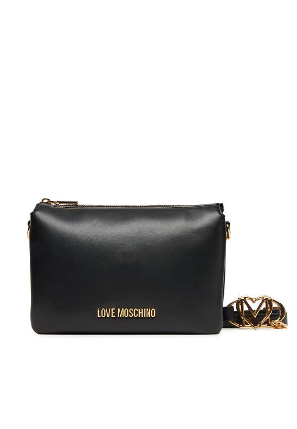 Love Moschino - LOVE MOSCHINO Torebka JC4075PP1NLF0000 Czarny. Kolor: czarny. Materiał: skórzane