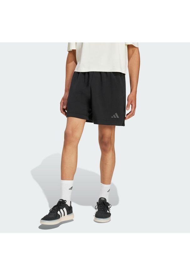 Adidas - Szorty Soft Lux. Kolor: czarny. Sport: fitness