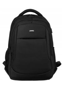Plecak na laptopa Peterson PTN 63103-M1 czarny. Kolor: czarny. Materiał: materiał