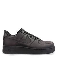 Buty do chodzenia dla dzieci Nike Air Force 1 Low GS. Zapięcie: sznurówki. Kolor: czarny. Materiał: syntetyk, tkanina, materiał. Szerokość cholewki: normalna. Model: Nike Air Force. Sport: turystyka piesza