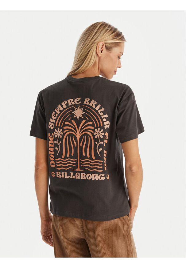 Billabong T-Shirt EBJZT00496 Czarny Oversize. Kolor: czarny. Materiał: bawełna