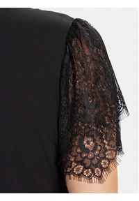 Fracomina T-Shirt FR25WT3059J401G1 Czarny Regular Fit. Kolor: czarny. Materiał: bawełna #3