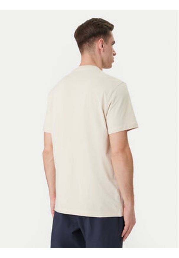 Guess T-Shirt M6GI16 K3032 Beżowy Regular Fit. Kolor: beżowy. Materiał: bawełna