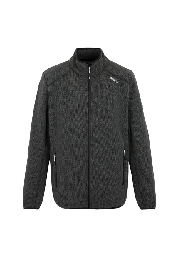 Polar zapinany na zamek błyskawiczny Regatta Torrens. Kolor: czarny. Materiał: polar. Sport: turystyka piesza