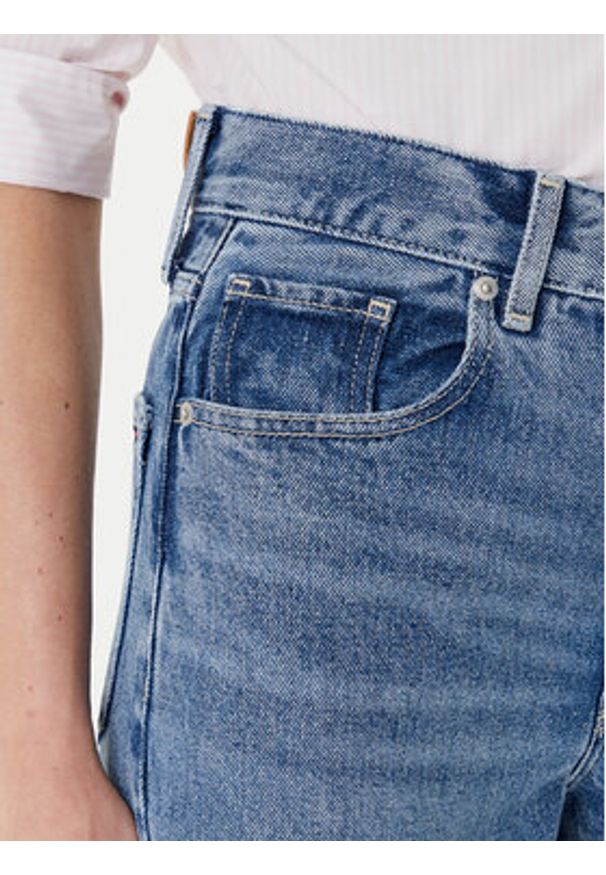 TOMMY HILFIGER - Tommy Hilfiger Jeansy WW0WW46484 Niebieski Wide Leg. Kolor: niebieski