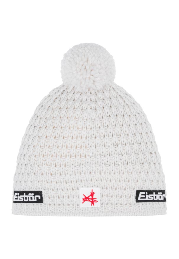 Eisbar - Czapka damska Trail Pompon MÜ SA. Kolor: biały. Materiał: wełna, poliakryl. Styl: sportowy
