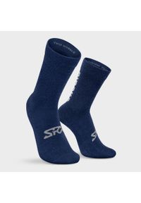 SIROKO - Skarpetki rowerowe z wełną merino unisex SRX Arctic S. Kolor: niebieski. Materiał: wełna. Sport: kolarstwo