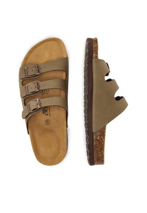 CRUZ Klapki Santa CR192185 Beżowy. Kolor: beżowy. Materiał: skóra