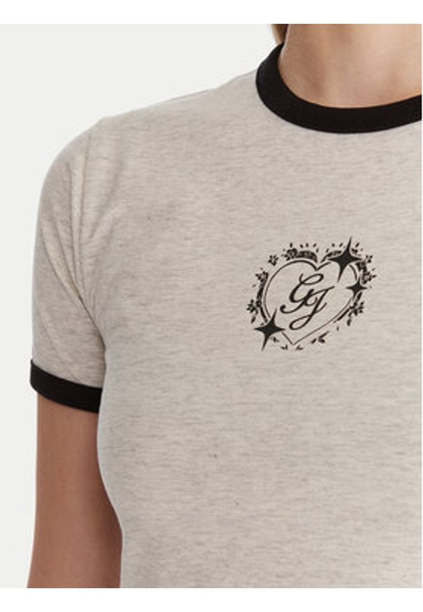 Guess Jeans T-Shirt W6RI16 J1314 Szary Classic Fit. Kolor: szary. Materiał: bawełna