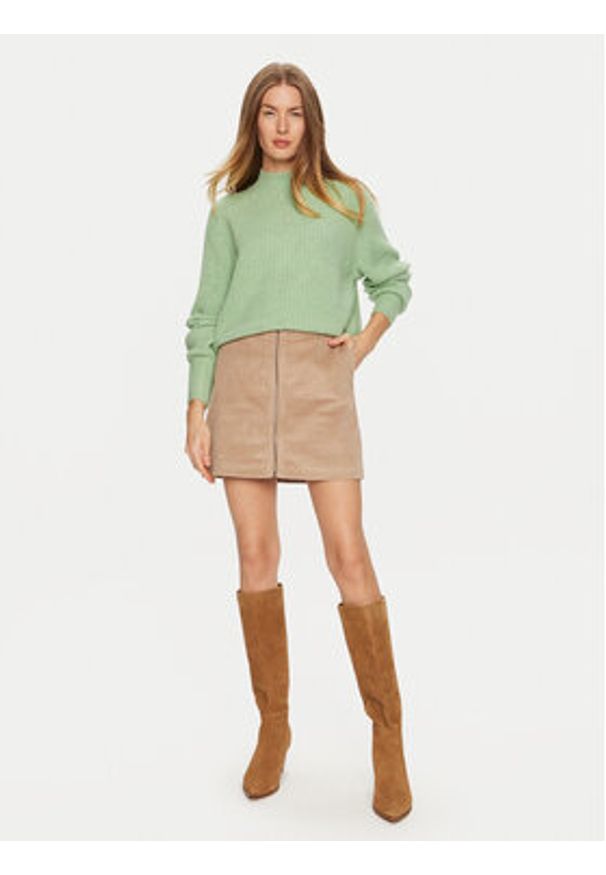 Pepe Jeans Sweter Irma Perkins PL702191 Zielony Regular Fit. Kolor: zielony. Materiał: syntetyk