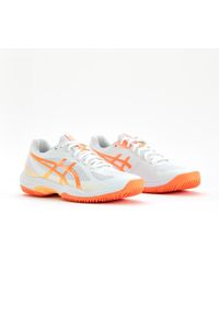 Asics - Chaussures pour Sport d'intérieur Femme, Gel Court Hunter 4 Blanc orange. Materiał: mesh, materiał