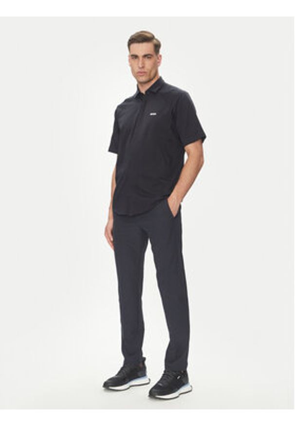 BOSS Koszula Excurse 50540196 Granatowy Regular Fit. Kolor: niebieski. Materiał: bawełna