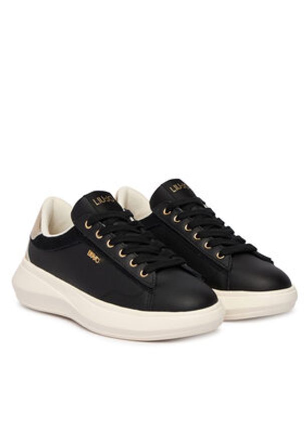 Liu Jo Sneakersy Casper BA6069 P0304 Czarny. Kolor: czarny. Materiał: skóra