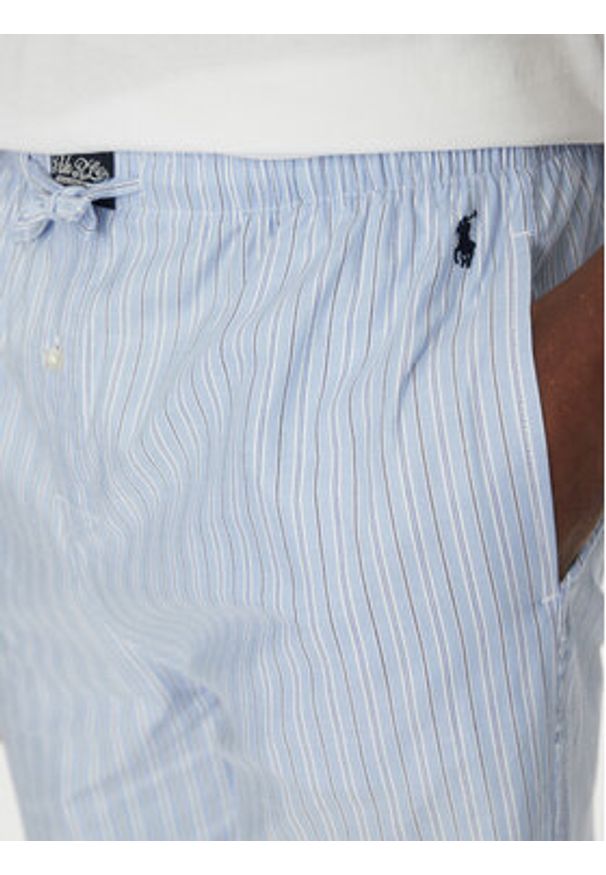 Polo Ralph Lauren Piżama 714931645004 Błękitny Regular Fit. Kolor: niebieski. Materiał: bawełna
