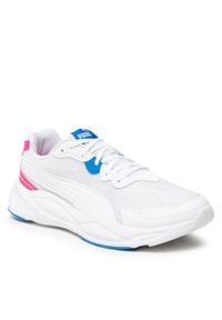 Sneakersy Puma - 90s Runner Nu Wave 373017 12 White/White/Purple/Blue. Kolor: biały. Materiał: skóra, materiał