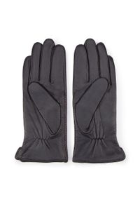 Wittchen - Damskie rękawiczki skórzane ze skośnymi przeszyciami. Kolor: czarny. Materiał: skóra. Styl: klasyczny #4