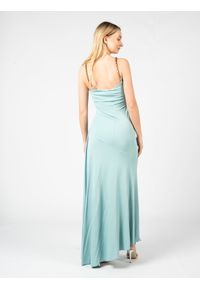 Pinko Sukienka "Soncino" | 1G17JG Y7SC | Kobieta | Zielony. Kolor: zielony. Materiał: elastan, wiskoza. Długość rękawa: na ramiączkach. Styl: wizytowy. Długość: maxi