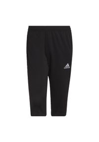 Adidas - Entrada 22 3/4 Pants. Kolor: czarny. Materiał: materiał. Sport: piłka nożna