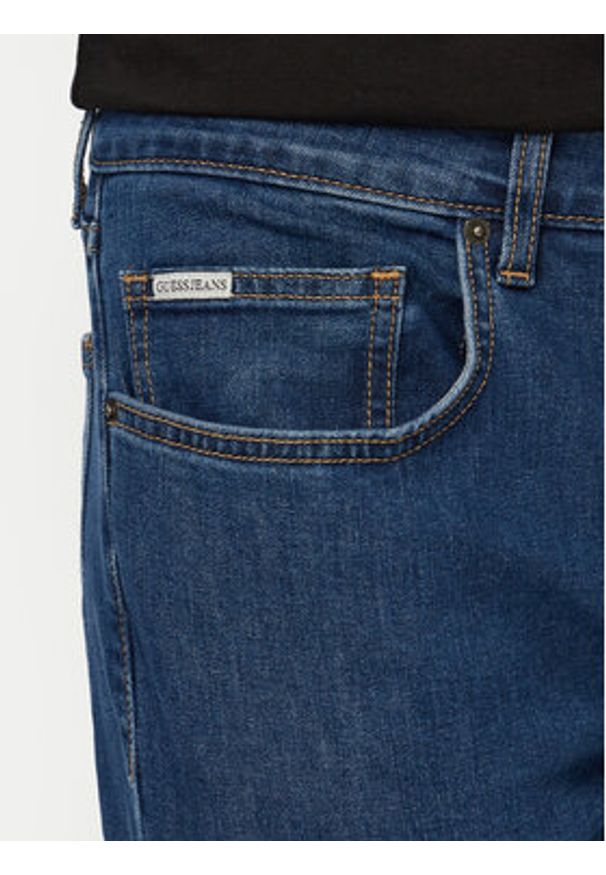 Guess Jeans Jeansy M6RA0F D6325 Niebieski Skinny Fit. Kolor: niebieski