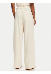 Marella Spodnie materiałowe Fred 2513131085 Écru Wide Leg. Materiał: len, wiskoza #5
