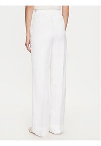 BOSS - Boss Spodnie materiałowe Tabuta 50515737 Biały Relaxed Fit. Kolor: biały. Materiał: wiskoza, len