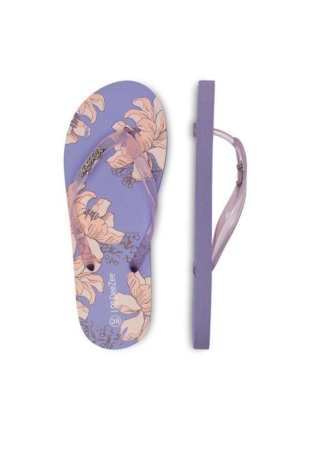 DeeZee Japonki P3020051W Fioletowy. Kolor: fioletowy. Materiał: syntetyk