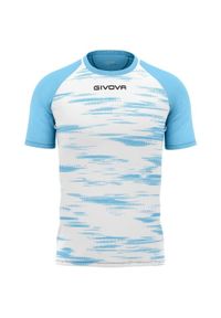 Koszulka sportowa Givova Pixel White‑Sky XS. Kolor: wielokolorowy, niebieski, szary, biały. Wzór: nadruk. Sport: piłka nożna