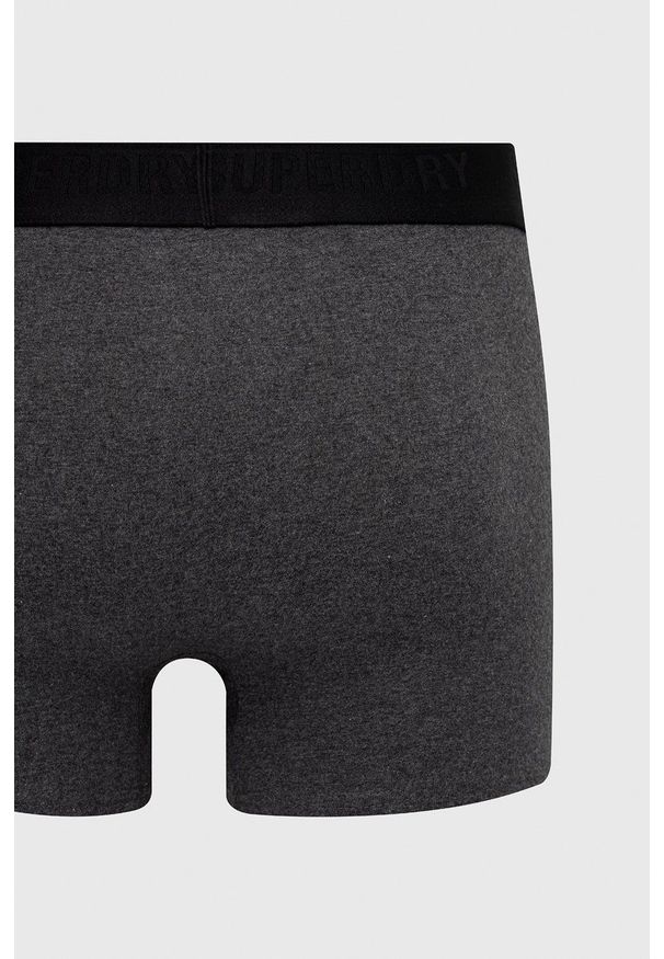 Superdry Bokserki (3-pack) męskie kolor szary. Kolor: szary. Materiał: bawełna