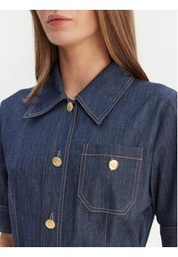 Luisa Spagnoli Sukienka jeansowa Periodico 542815 Granatowy Regular Fit. Kolor: niebieski. Materiał: bawełna #2