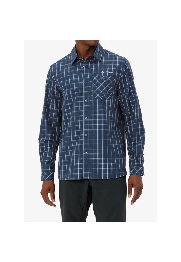 Koszula turystyczna męska Vaude Albsteig LS Shirt III. Okazja: na co dzień. Kolor: zielony. Styl: casual