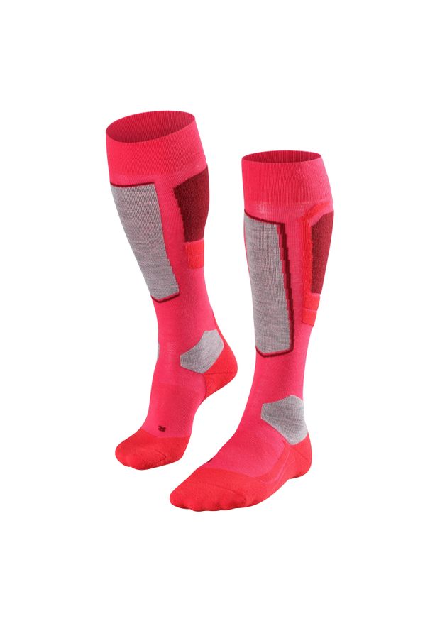 Podkolanówki damskie Falke SK4. Kolor: czerwony, wielokolorowy, różowy. Sport: narciarstwo