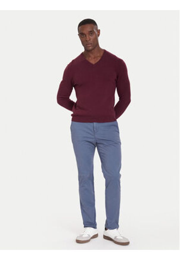 United Colors of Benetton - United Colors Of Benetton Chinosy 4TZYUF04P Niebieski Slim Fit. Kolor: niebieski. Materiał: bawełna