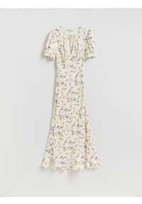 Reserved - Wzorzysta sukienka maxi - wielobarwny. Materiał: wiskoza. Długość: maxi #1