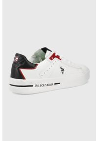 U.S. Polo Assn. sneakersy kolor biały. Nosek buta: okrągły. Zapięcie: sznurówki. Kolor: biały. Materiał: guma #5