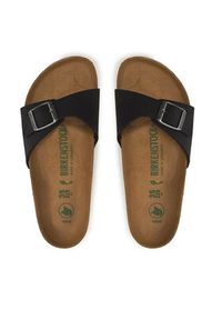 Birkenstock Klapki Madrid Bs 1020060 Czarny. Kolor: czarny. Materiał: skóra