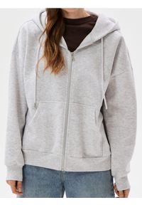 Sinsay - Rozpinana bluza z kapturem basic - Inny. Typ kołnierza: kaptur #1