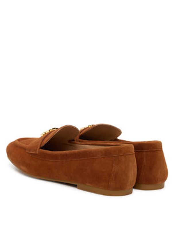 Lauren Ralph Lauren - LAUREN RALPH LAUREN Lordsy 802946809014 Brązowy. Kolor: brązowy. Materiał: zamsz, skóra