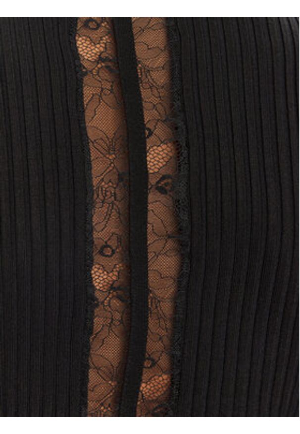 Morgan Sweter 251-MLACY Czarny Slim Fit. Kolor: czarny. Materiał: syntetyk