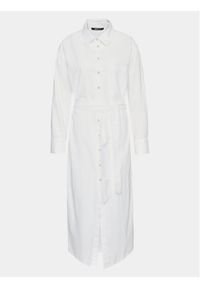 Gina Tricot Sukienka koszulowa 20643 Biały Regular Fit. Kolor: biały. Materiał: bawełna. Typ sukienki: koszulowe #1