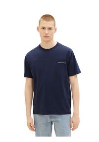 Tom Tailor Denim T-Shirt 1035586 Granatowy. Kolor: niebieski. Materiał: denim
