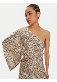 ROTATE Sukienka wieczorowa Safra 1128861531 Złoty Loose Fit. Kolor: złoty. Materiał: syntetyk. Styl: wizytowy #2